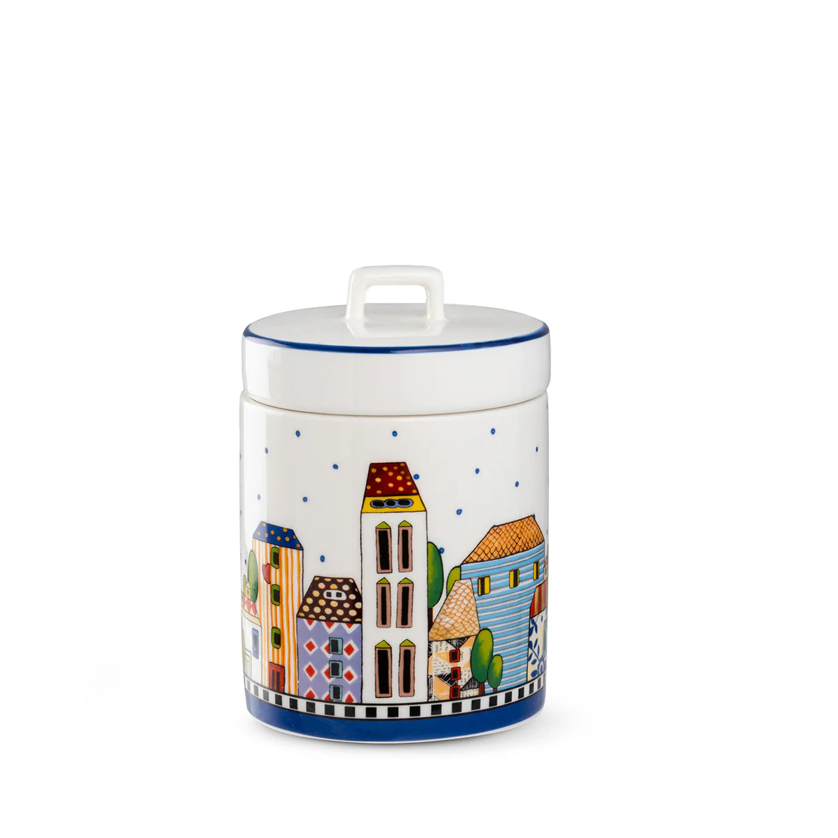 EGAN Barattolo Paese Mio Blu Cm9x13,3