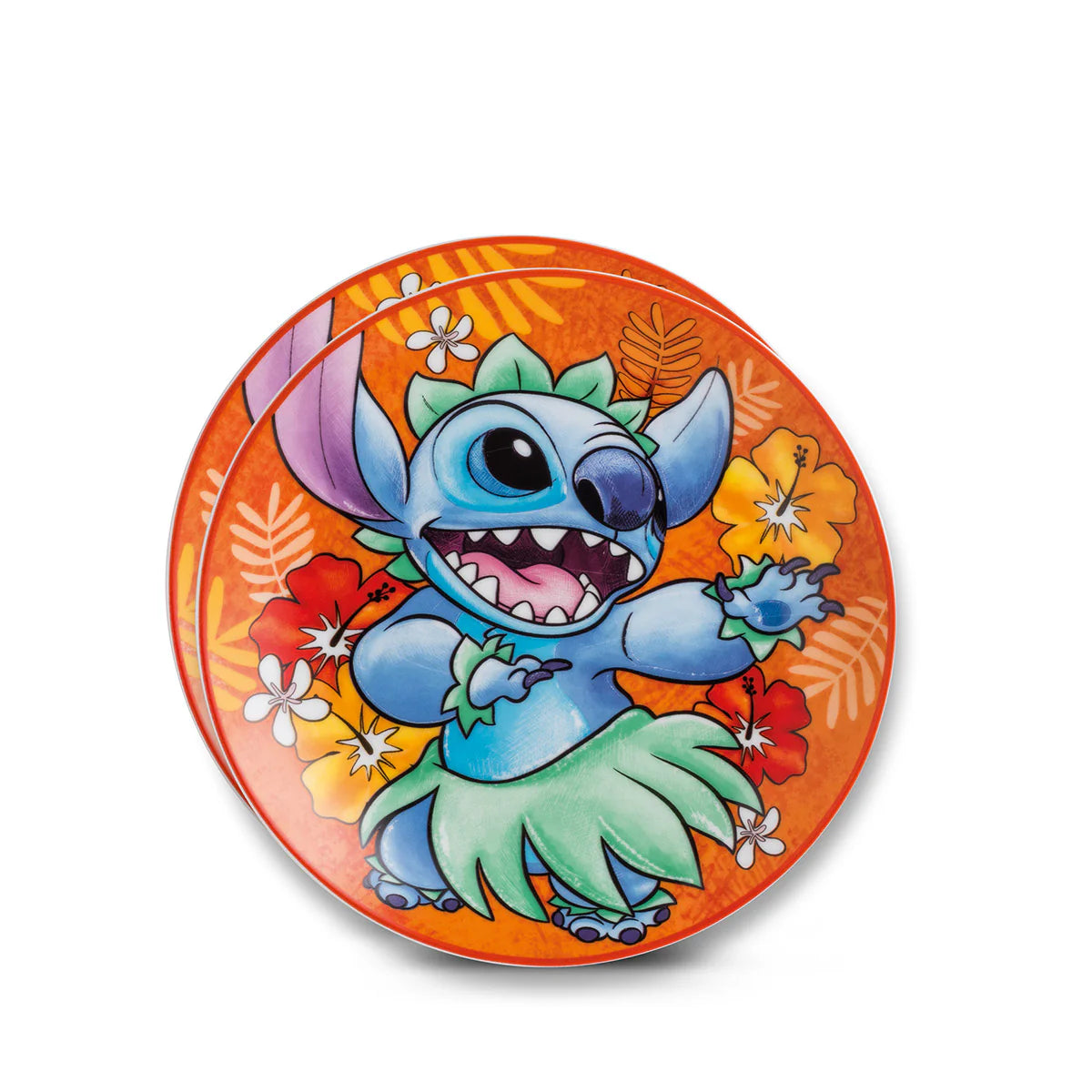 EGAN Set 2 piatti dessert Stitch Arancione d.19 DISNEY