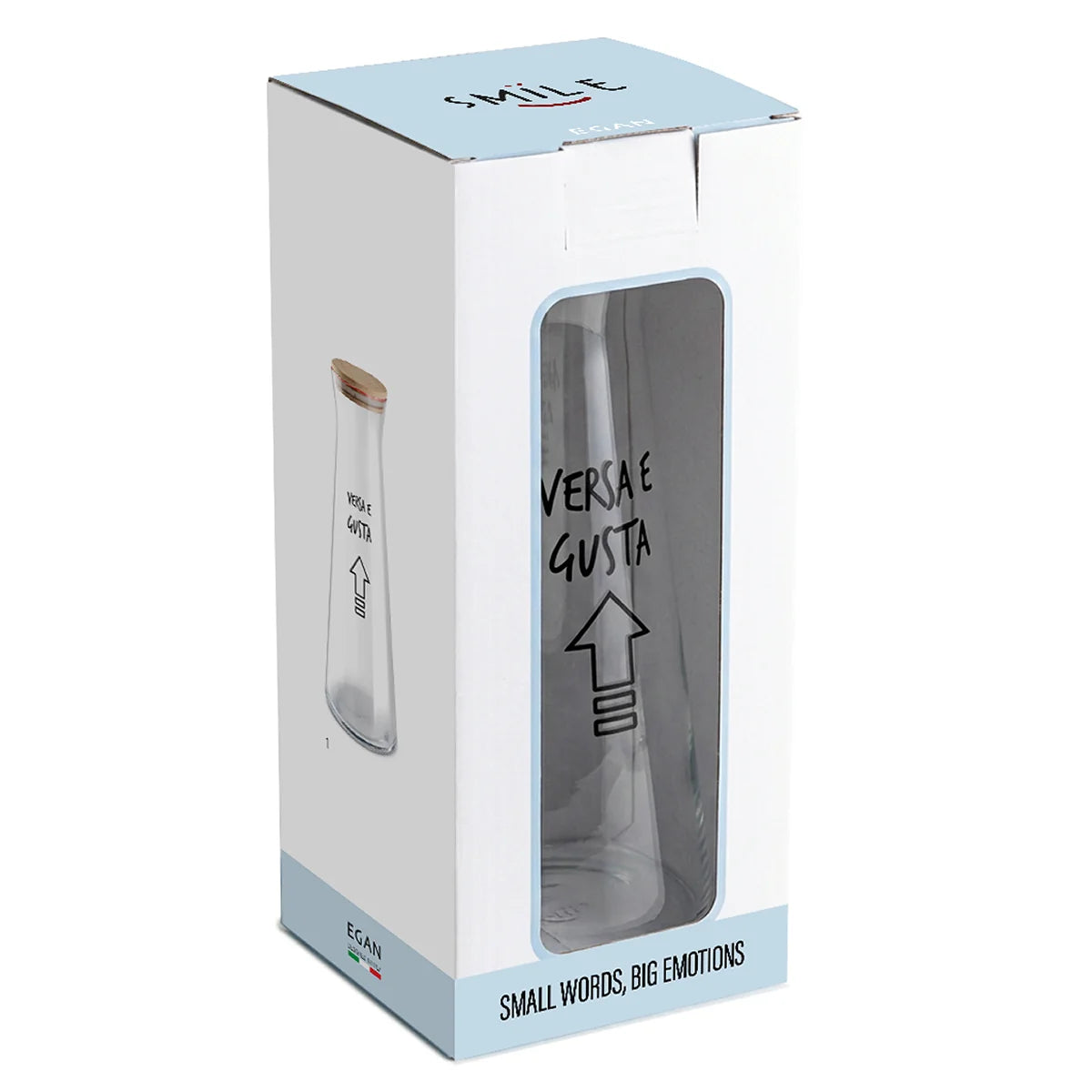 EGAN Caraffa C/Tappo Smile Solo Cose Buone L 1