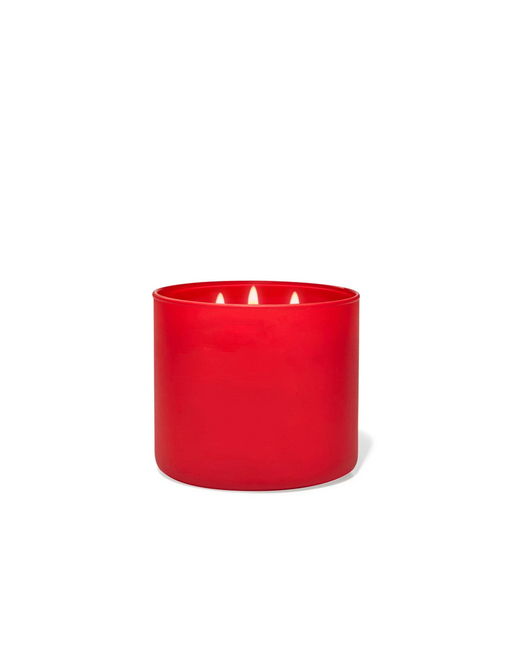 CANDELA PROFUMATA 3 STOPPINI ROSSO CERA DI SOIA ESSENZA ROSA/VETRO