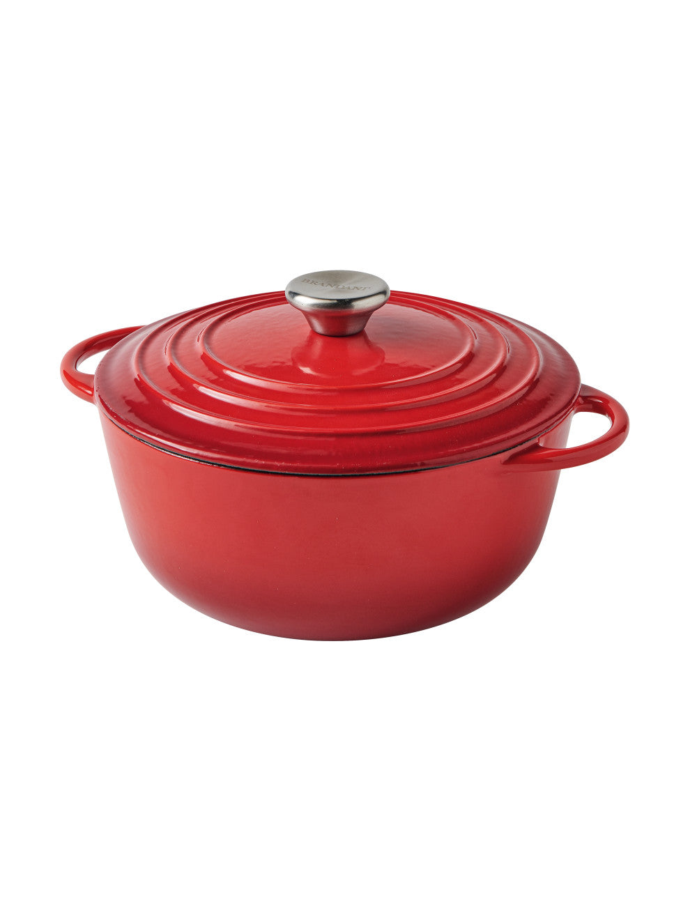 CASSERUOLA COCOTTE ROSSA GHISA SMALTATA 3 LT BRANDANI