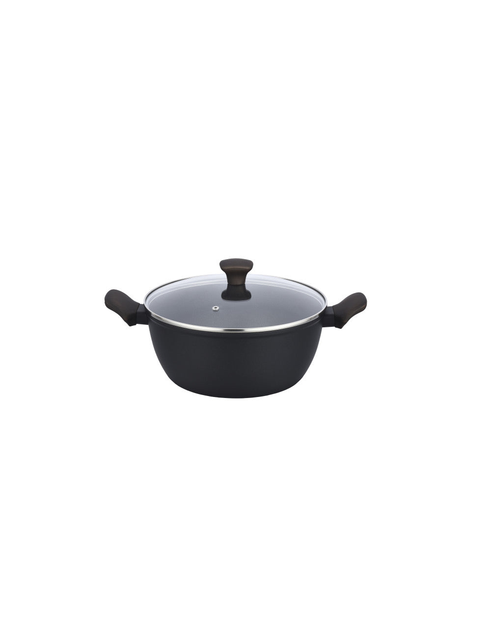CASSERUOLA SHUTTLE FORGIATA NERA C/RIVESTIMENTO ANTIAD ILAG XERADUR CER/AL/BACHELITE C/COPERCHIO VET