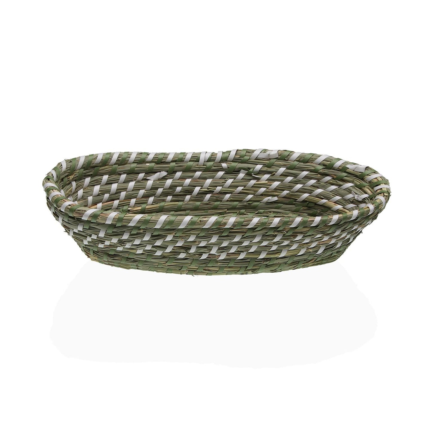 CESTINO BIANCO E VERDE 35 CM - VERSA