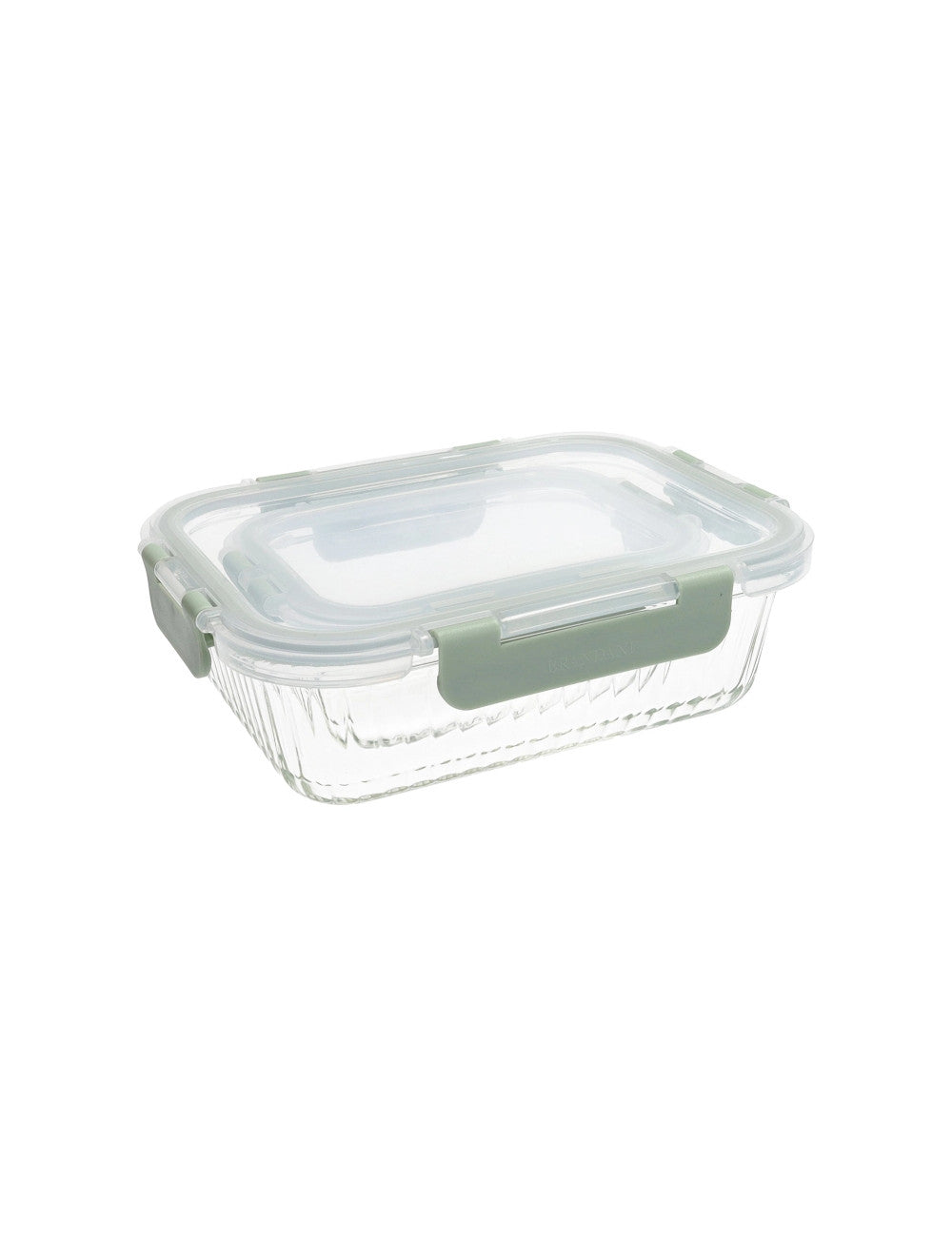 CONTENITORE ERMETICO OPTIC RETT. SET2 PZ 370ML+1040ML VETRO BOROSILICATO/PP - BRANDANI