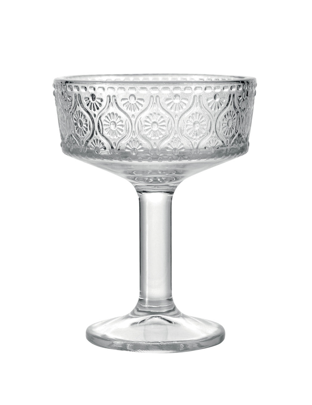 COPPA CHIC DECORI ASSORTITI SET 6 PZ VETRO BRANDANI