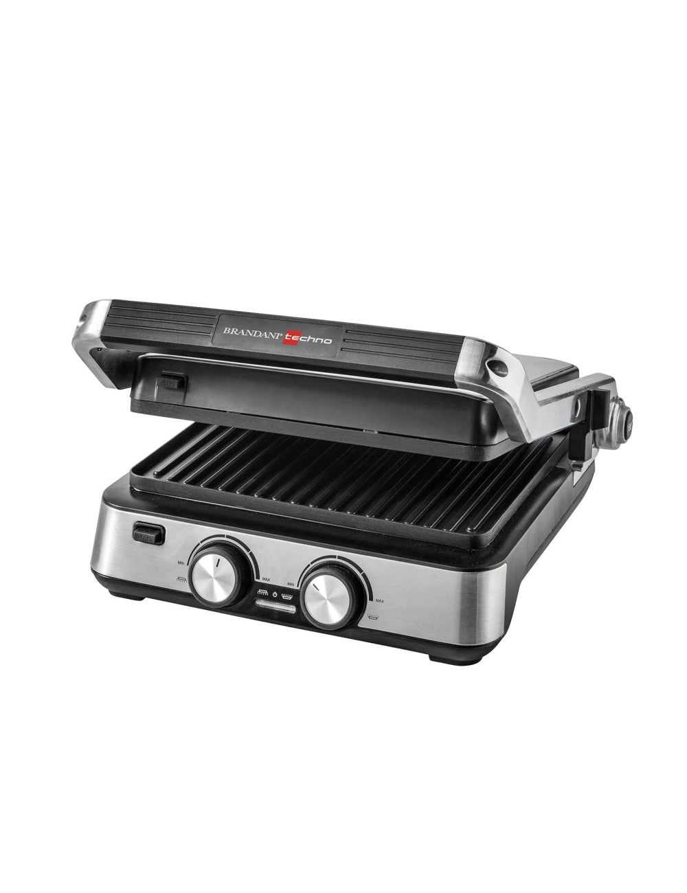 GRILL APRIBILE C/DOPPIA PIASTRA ANTIADERENTE TECHNO COLLECTION INOX/PP