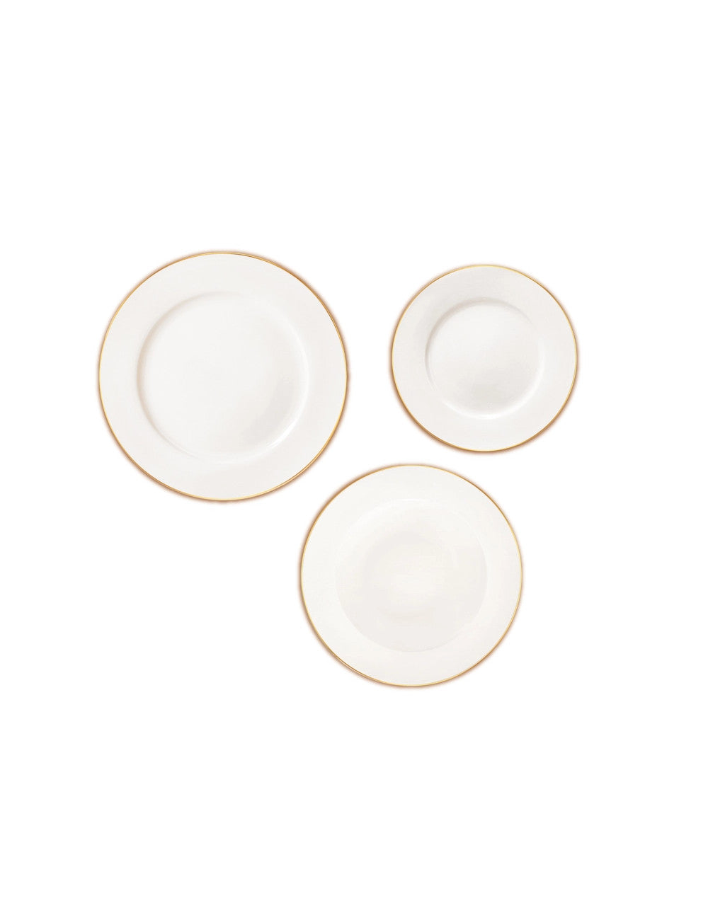 TAVOLA 18 PZ FILORO NEW BONE CHINA - BRANDANI