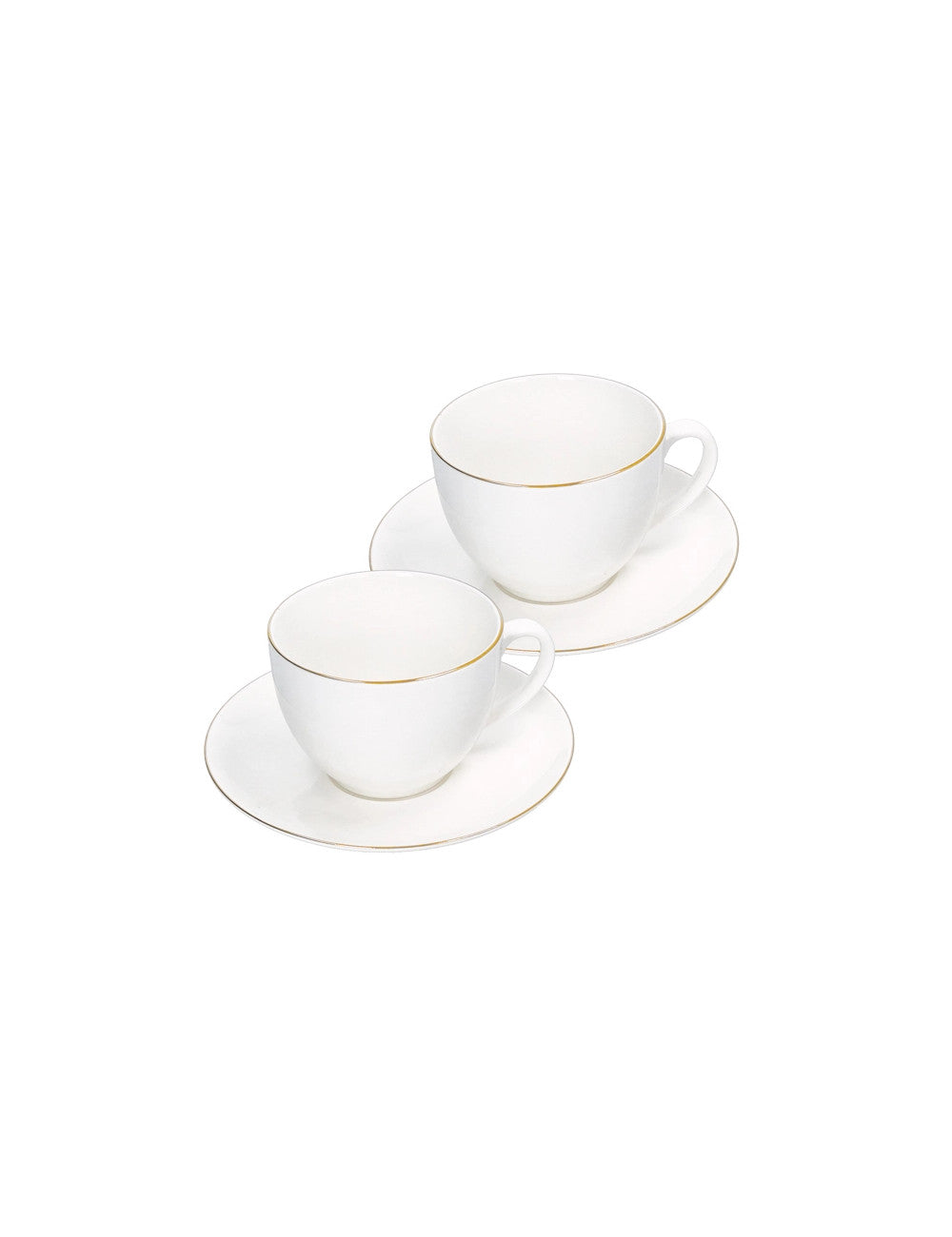 TAZZINA CAFFE' FILORO SET 2 PZ NEW BONE CHINA - BRANDANI