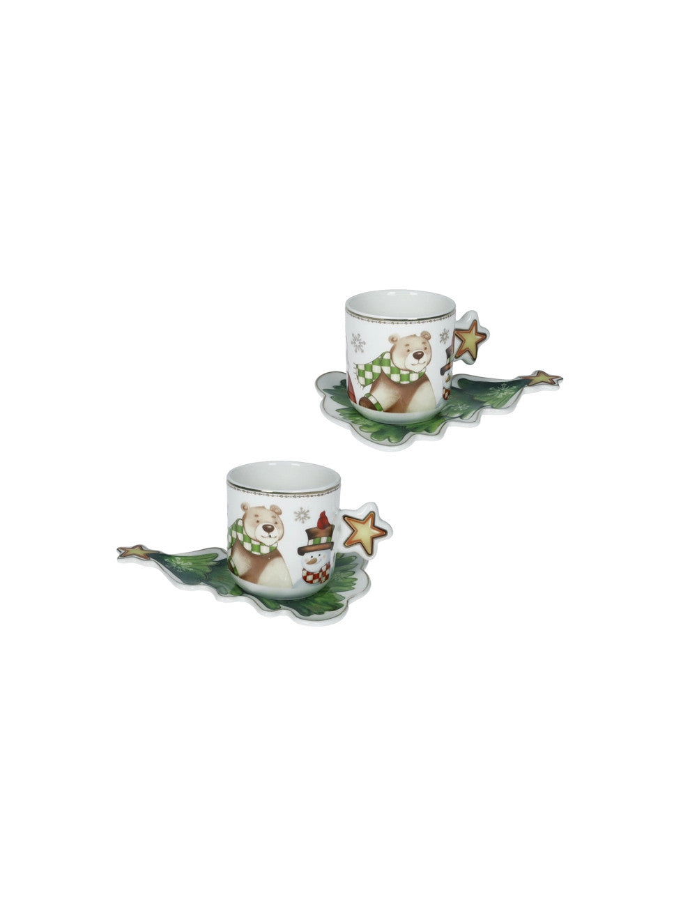 TAZZINA CAFFE RACCONTI SET 2 PZ NEW BONE CHINA BRANDANI