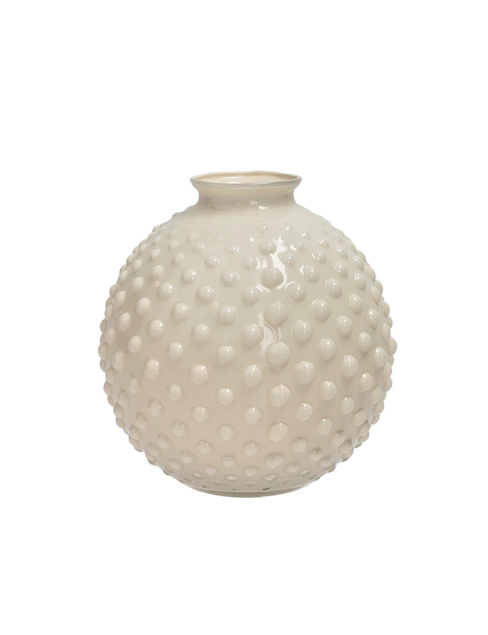 VASO BOLLE AVORIO VETRO D 16 - BRANDANI