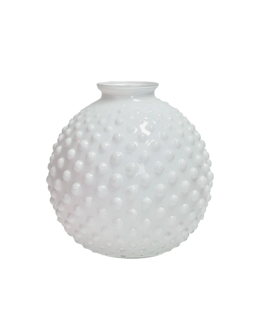 VASO BOLLE BIANCO VETRO D 16 -BRANDANI