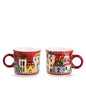 EGAN Set 2 Mini Mug Paese Mio Rosso ml. 90