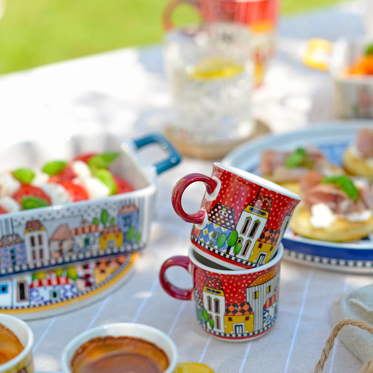 EGAN Set 2 Mini Mug Paese Mio Rosso ml. 90