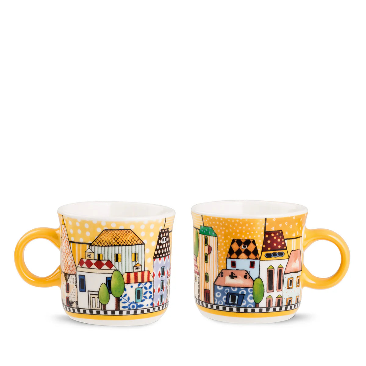EGAN Set 2 Mini Mug Paese Mio Giallo ml. 90