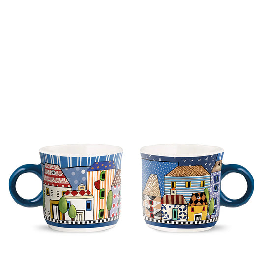 EGAN Set 2 Mini Mug Paese Mio Blu ml. 90