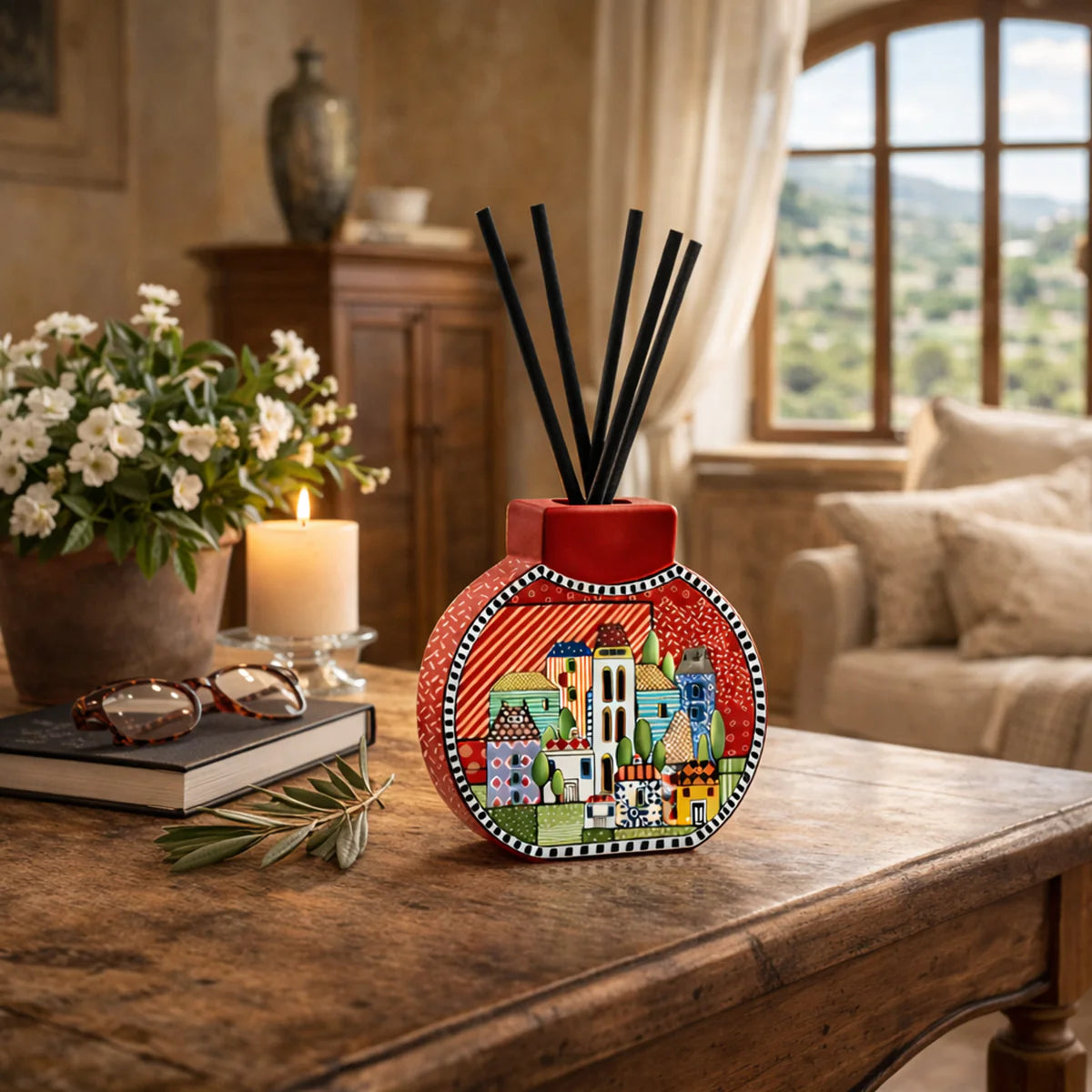EGAN Profumatore Paese Mio Rosso Cm10x11