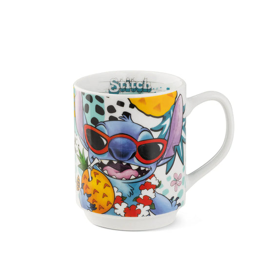 EGAN Mug impilabile Stitch Bianco ml.350  DISNEY