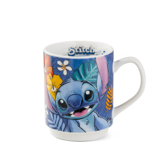 EGAN Mug impilabile Stitch Blu ml.350  DISNEY