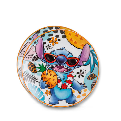 EGAN Set 2 piatti dessert Stitch Bianco d.19  DISNEY