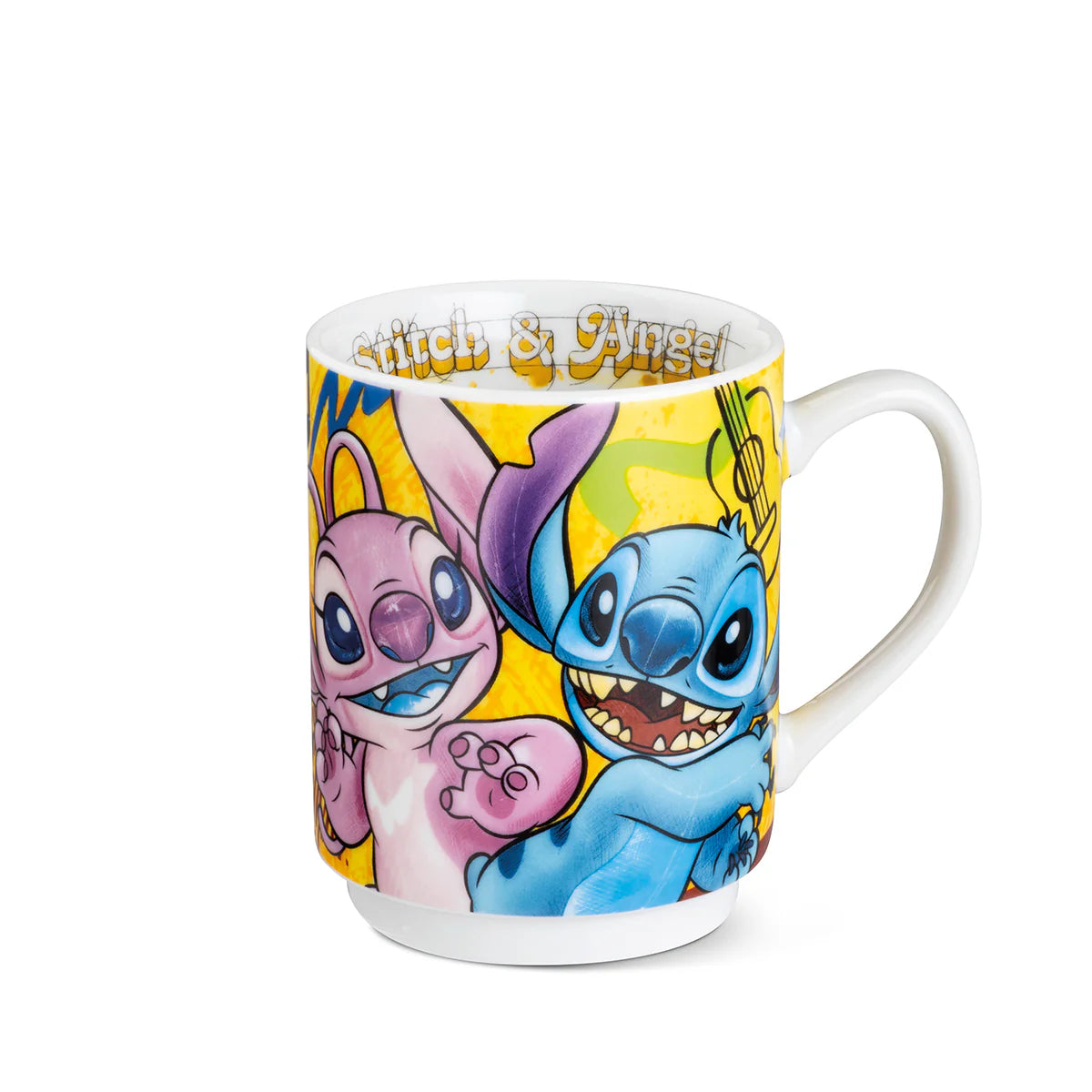 EGAN MUG IMPILABILE STITCH & ANGEL GIALLO Ml350