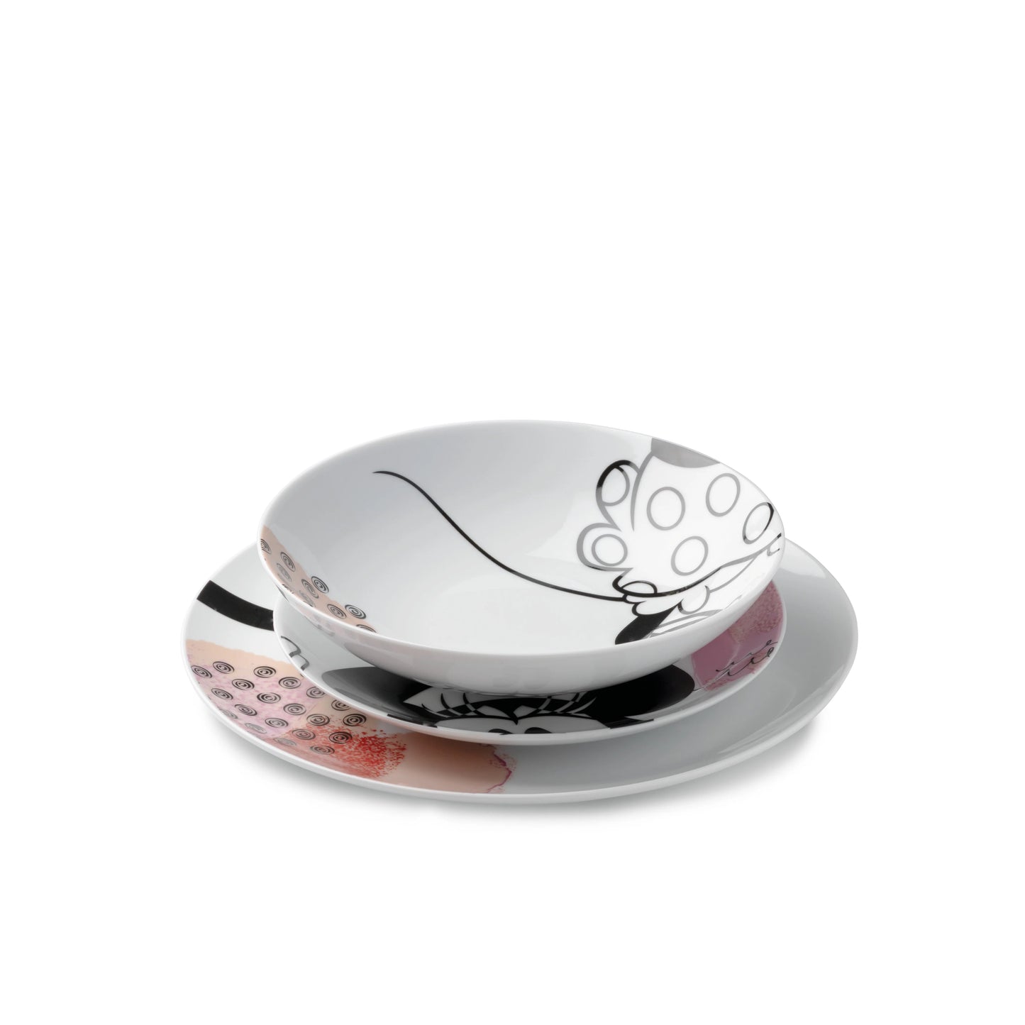 EGAN Posto Tavola 3 Pz.(Dessert/Fondo/Piano) Minnie Mouse Enjoy Rosa