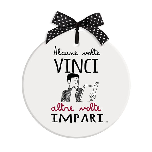 EGAN Formella Pensieri&Parole ''Vinci/Impari'' D14