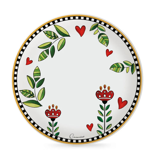 EGAN Set 6 Piatti Piani Cocoricò Giallo DM 27