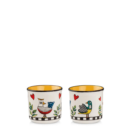 EGAN Set 2 Bicchierini Cocoricò Giallo ML 90 (Copia)