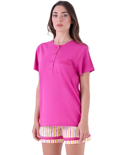 Pigiama Corto Donna Righe PIGIAMIAMOCI