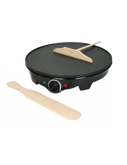 CREPIERE ANTIADERENTE TECHNO COLLECTION INOX CON 2 UTENSILI IN LEGNO