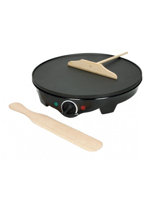 CREPIERE ANTIADERENTE TECHNO COLLECTION INOX CON 2 UTENSILI IN LEGNO