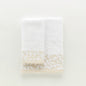 Set Asciugamani 1+1 In Spugna Jacquard Floreale Tula Linea Oro