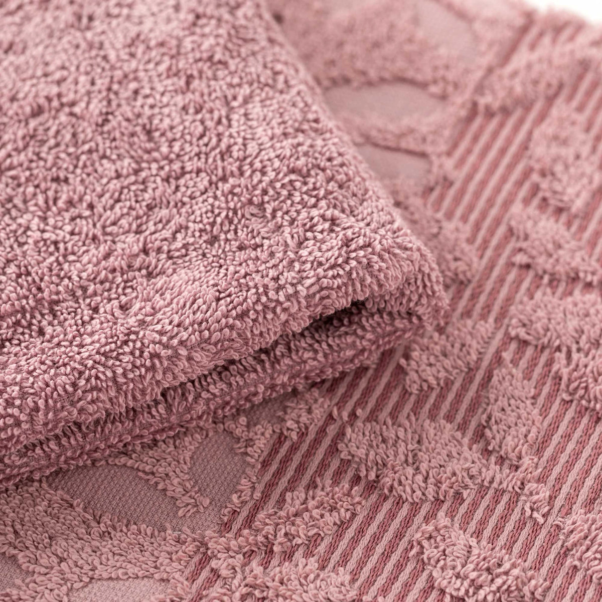 Set Asciugamani 1+1 In Spugna Jacquard Floreale Tula Linea Oro