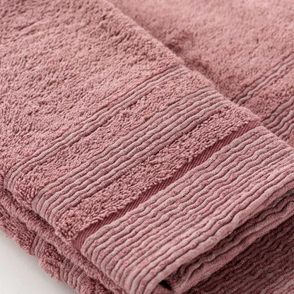 Set Asciugamani 1+1 In Spugna Con Bordura Jacquard Olimpia Linea Oro