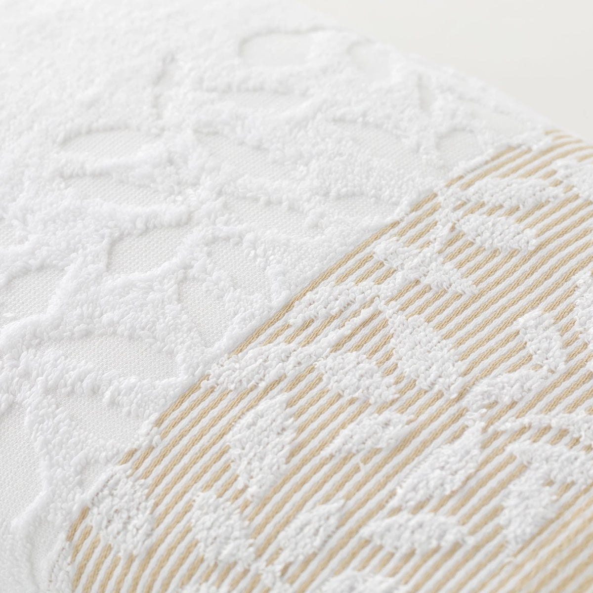 Telo Bagno 90x140 Cm In Spugna Jacquard Floreale Tula Linea Oro