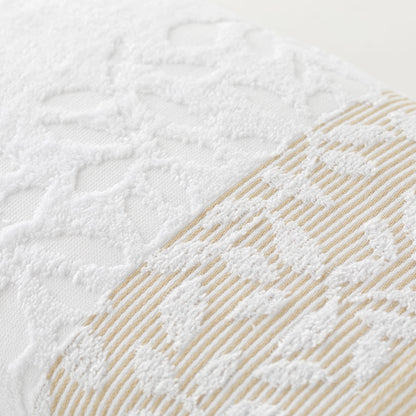 Telo Bagno 90x140 Cm In Spugna Jacquard Floreale Tula Linea Oro