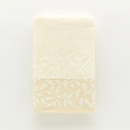 Telo Bagno 90x140 Cm In Spugna Jacquard Floreale Tula Linea Oro