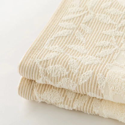 Telo Bagno 90x140 Cm In Spugna Jacquard Floreale Tula Linea Oro