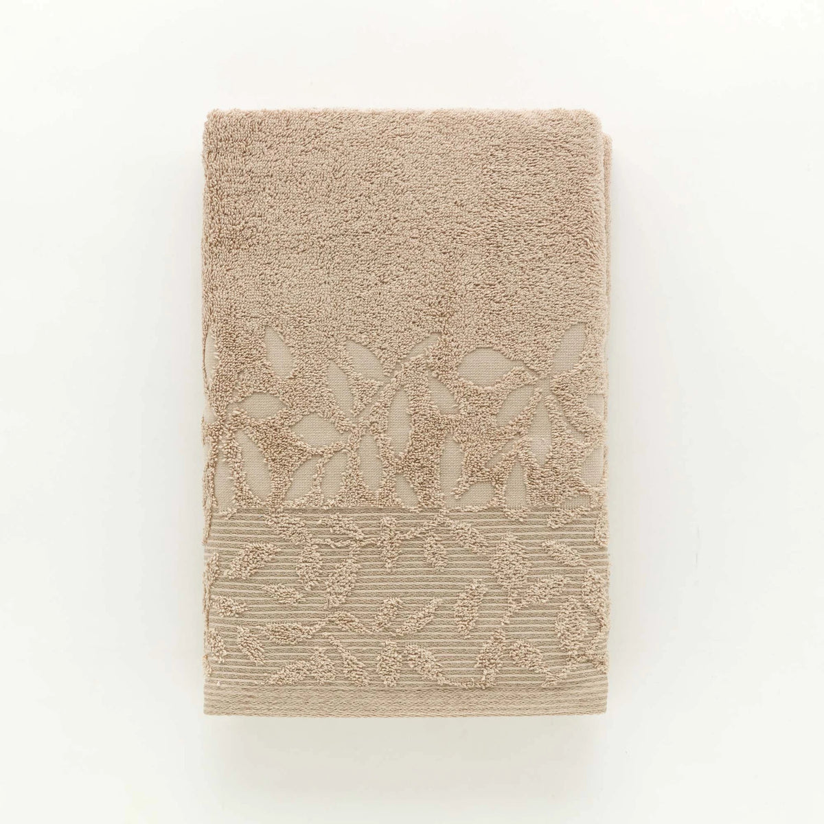 Telo Bagno 90x140 Cm In Spugna Jacquard Floreale Tula Linea Oro