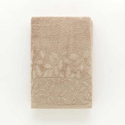 Telo Bagno 90x140 Cm In Spugna Jacquard Floreale Tula Linea Oro