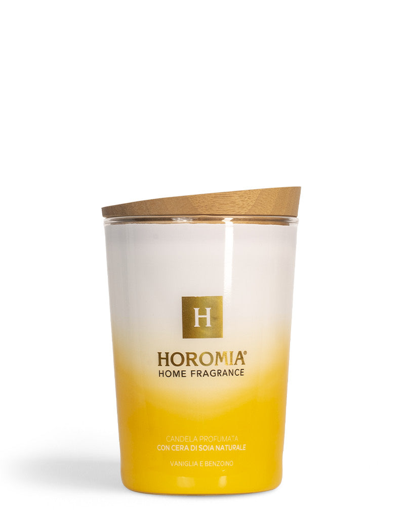 HOROMIA Candela Profumata Vaniglia e benzoino 350g