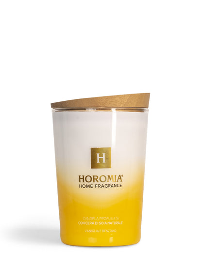 HOROMIA Candela Profumata Vaniglia e benzoino 350g