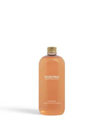 HOROMIA Ricarica per Diffusore a Bastoncini Lime & Vetiver 500ml