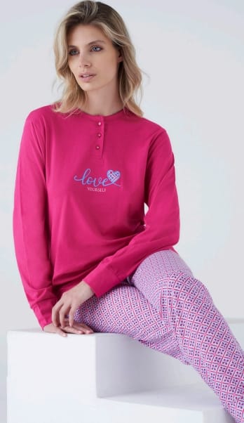 PIGIAMA DONNA MANICA LUNGA LOVE YOURSELF