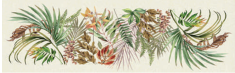 Runner Autunnale Datteri Stampa Digitale 100% Cotone 45x150cm - Linea Oro