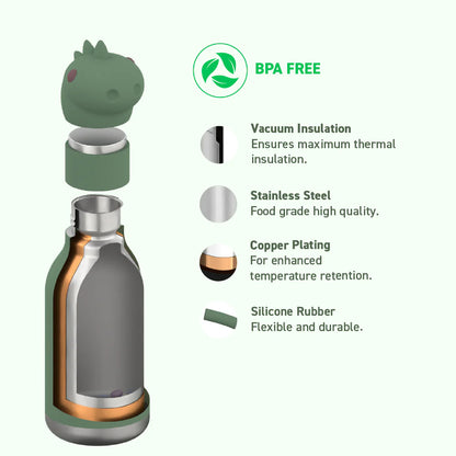 BOTTIGLIA TERMICA DINOSAURO 475ML