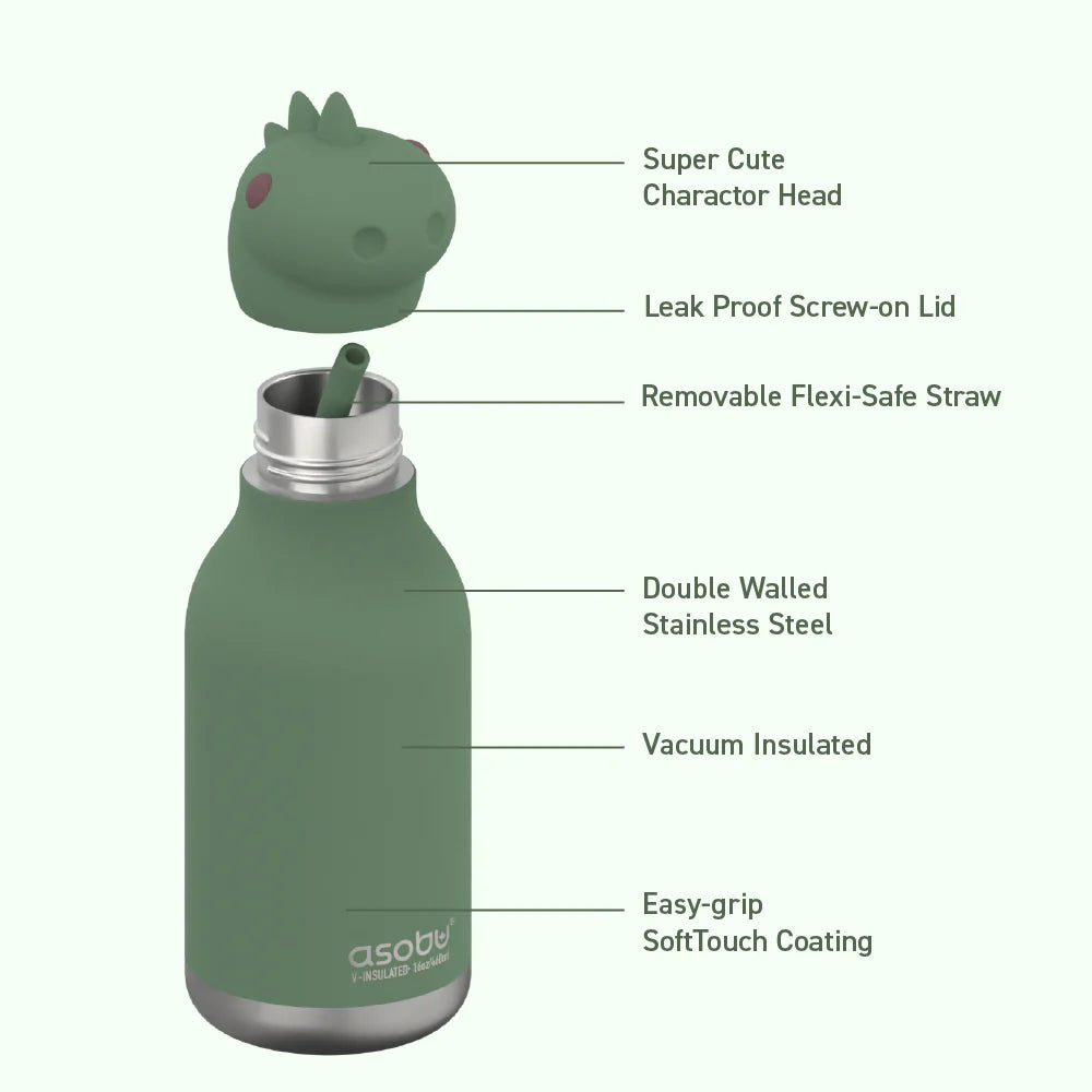 BOTTIGLIA TERMICA DINOSAURO 475ML