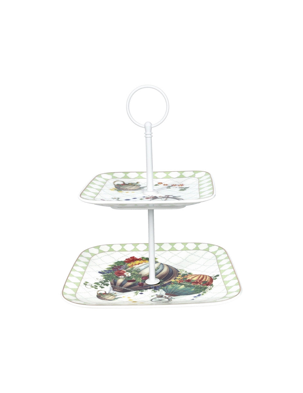 ALZATA WONDERLAND PORCELLANA /ASTA METAL - BRANDANI