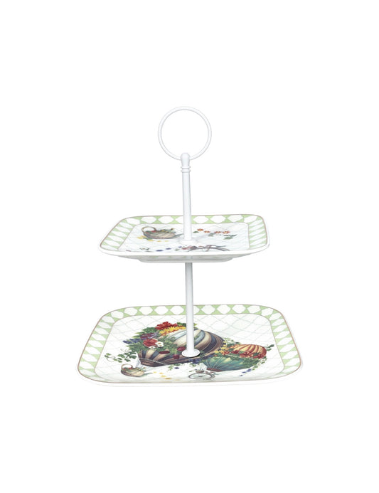 ALZATA WONDERLAND PORCELLANA /ASTA METAL - BRANDANI