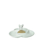 ANTIPASTIERA SPICCHIO DI LUNA PORCELLANA/BAMBOO C/3 FORCH INOX BRANDANI